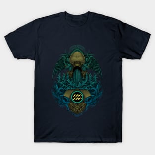 Aquarius Engraving Art T-Shirt